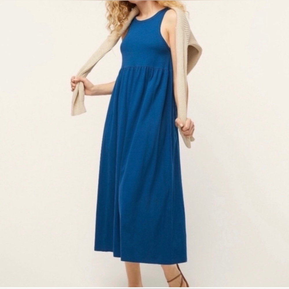 JCrew Knit cutaway tank maxi dress